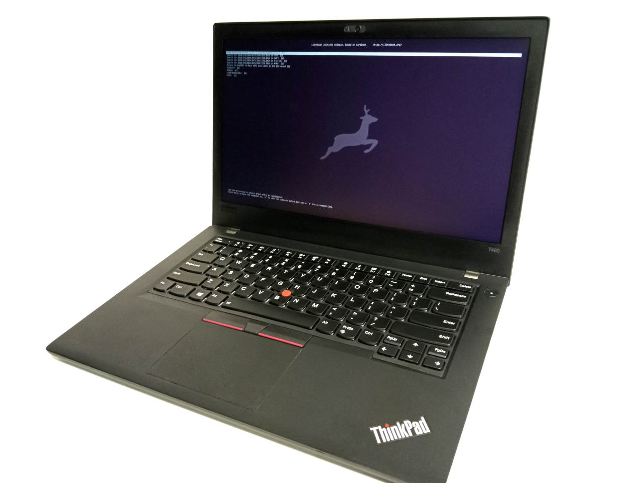 Lenovo ThinkPad T480 with Libreboot pre-installed